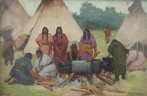Boiled Dog Feast, Short Bull's Camp Pine Ridge